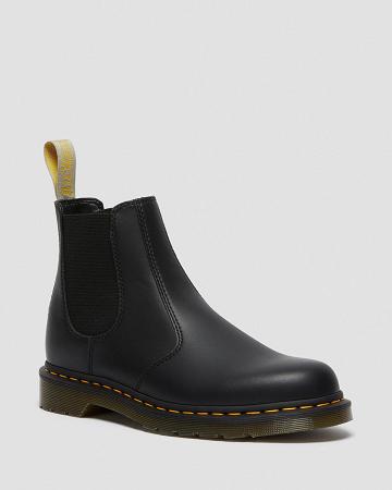 Black Men's Dr Martens Vegan 2976 Felix Chelsea Boots | CA 497PJJ